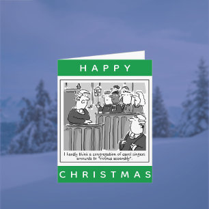 Legal Lawyers Funny Courtroom Happy Christmas Card