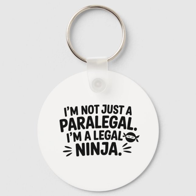 Legal Ninja Paralegal Keychain | Gift (Front)