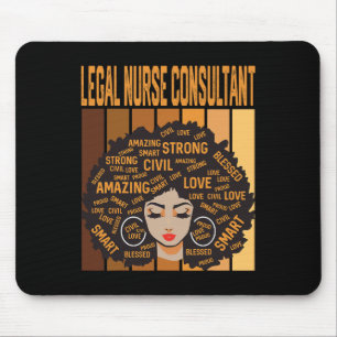 Legal Nurse Consultant Powerful Black History Mont Mouse Pad