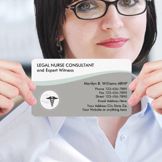 Legal Nurse Practitioner Design Business Card