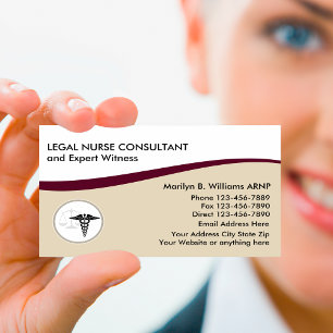 Legal Nurse Practitioner Design Business Card