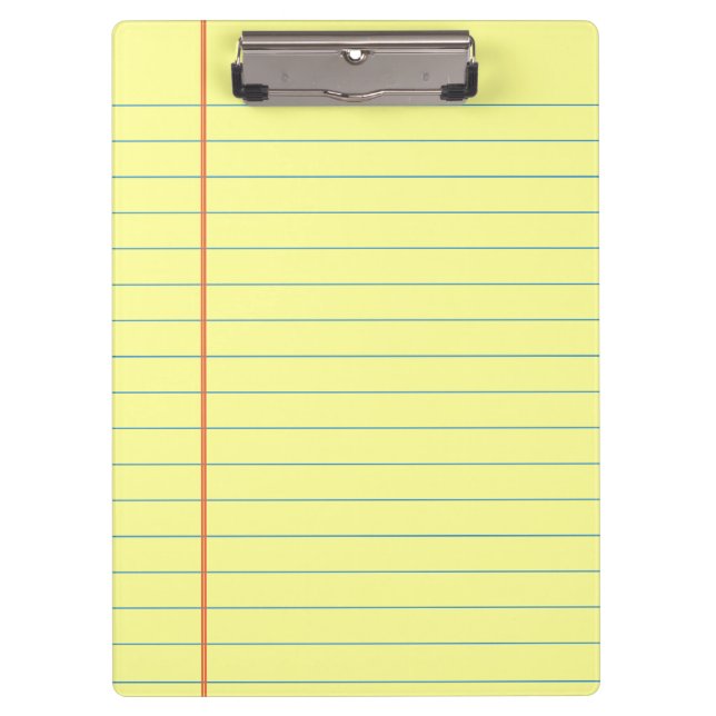 Legal Pad Pattern Clipboard (Front)