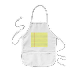 Legal Pad Pattern Kids Apron