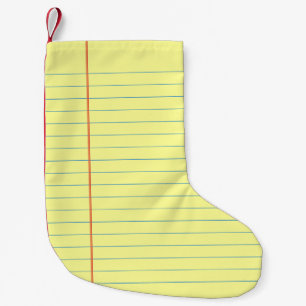 Legal Pad Pattern Small Christmas Stocking