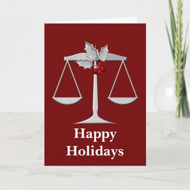 Legal profession holiday Cards (Front)