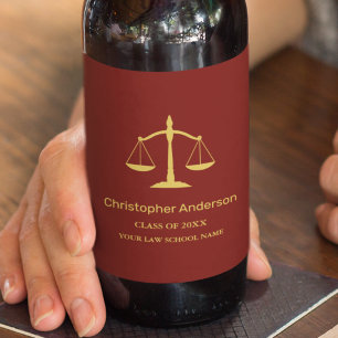 Legal Professional Graduation Party Beer Bottle Label