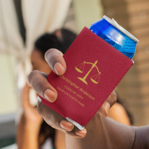 Legal Professional Graduation Party Can Cooler