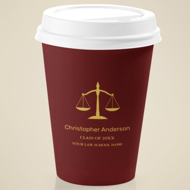 Legal Professional Graduation Party Paper Cups (Creator Uploaded)