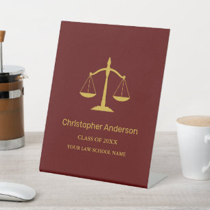 Legal Professional Graduation Party Pedestal Sign
