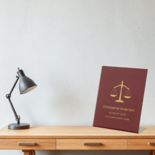 Legal Professional Graduation Party Pedestal Sign