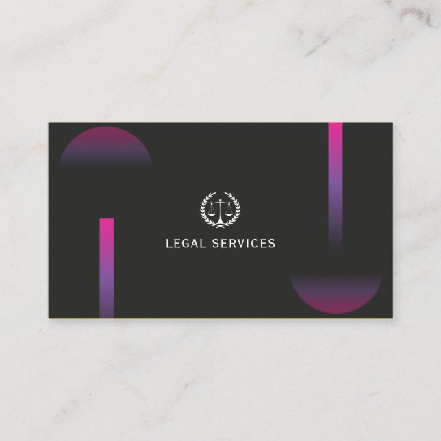 Legal Services Lawyer Business Card (Front)