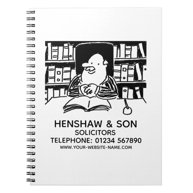 Legal Services Solicitors Promotional Notebook (Front)
