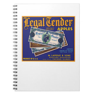 Legal Tender Apples Notebook
