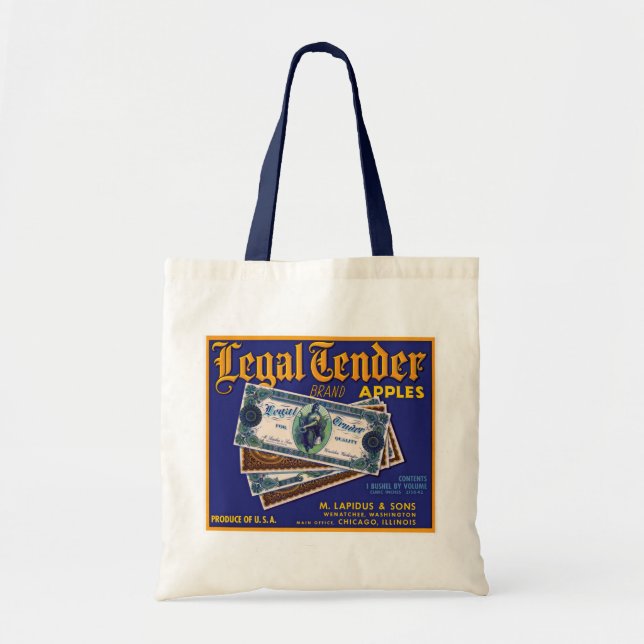 Legal Tender Apples Tote Bag (Front)