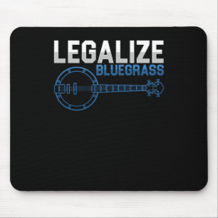 Legalise Bluegrass Banjo Country Music Band Gift Mouse Pad