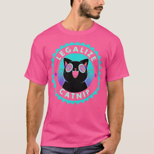 Legalise Catnip Psychedelic Kitten by Tobe Fonseca T-Shirt