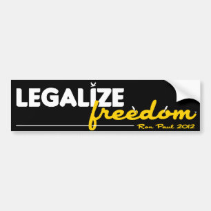 Legalise Freedom Bumper Sticker