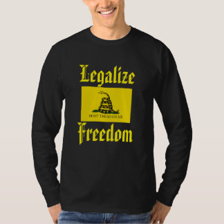Legalise Freedom - Don't Tread on Me, Gadsden Flag T-Shirt
