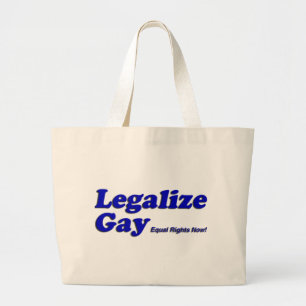 Legalise Gay Large Tote Bag