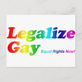 Legalise Gay Postcard