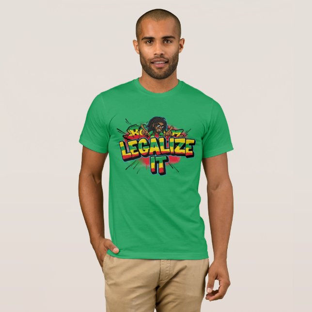 Legalise It Reggae T-Shirt (Front Full)