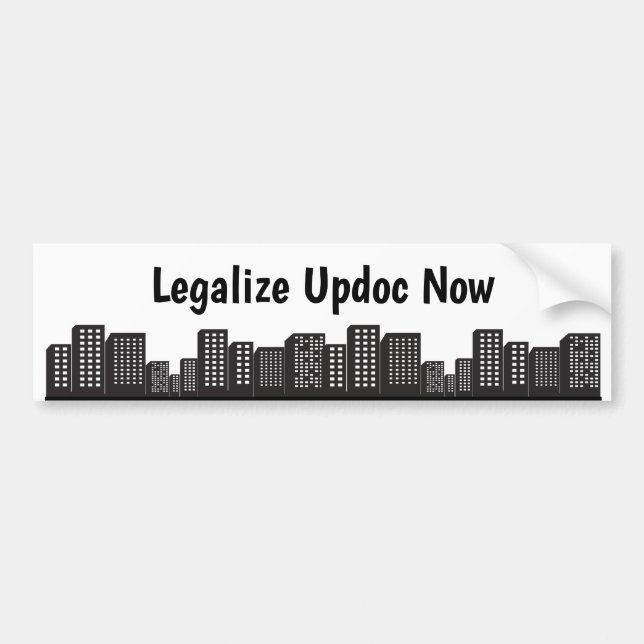 LEGALIZE UPDOC BUMPER STICKER (Front)