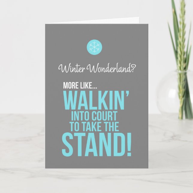 Legally Christmas Holiday Card (Front)