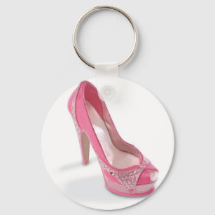 legally pink shoes key ring