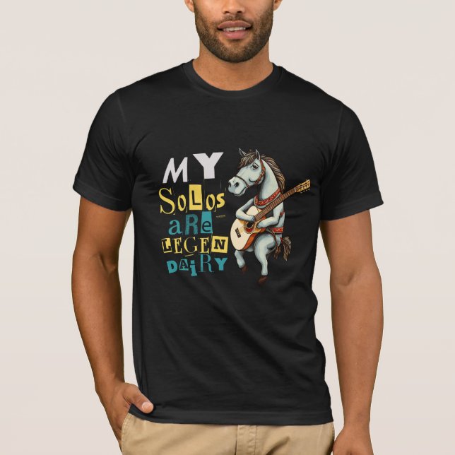 Legen-Dairy Guitar Horse - Funny Music Lover Gift T-Shirt (Front)