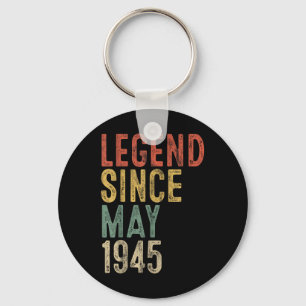 Legend 1945 80th Birthday Gifts For Men Women 80 Y Key Ring