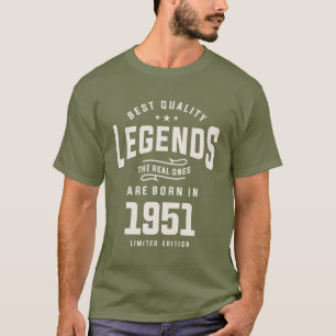 Legend 1951 72nd Birthday Gifts 72 Years Old T-Shirt