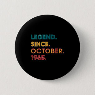 Legend 1965 60th Birthday For Men Women 60 Year Ol 6 Cm Round Badge