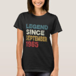 Legend 1965 60th Birthday Gifts for Men Women 1965 T-Shirt<br><div class="desc">Legend 1965 60th Birthday Gifts for Men Women 1965 Birthday</div>