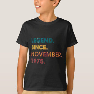 Legend 1975 50th Birthday For Men Women 50 Year Ol T-Shirt