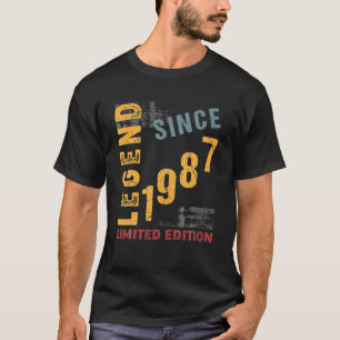 Legend 1987 35Th Year Old Birthday Gift Limited Ed T-Shirt