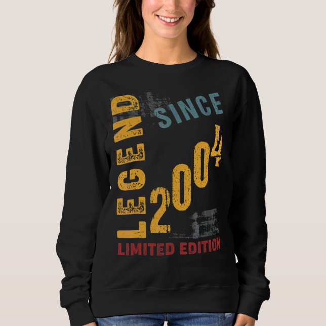 Legend 2004 18th Year Old Birthday Sweatshirt (Front)