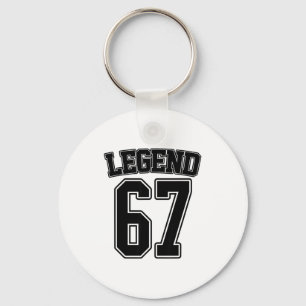 Legend 67 Six Seven Srts Number Varsity Team 67th  Key Ring