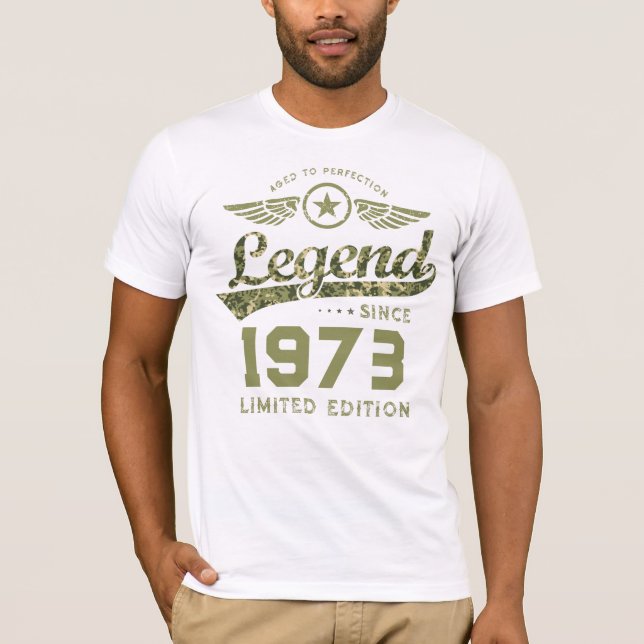Legend Army Birthday Customised Gift T-Shirt (Front)