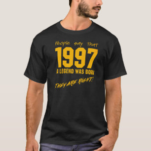 Legend Born 1997 Birthday Vintage Celebration T-Shirt