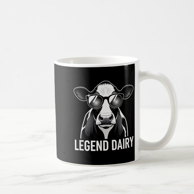 Legend Dairy, Cool Cow With Sungles  Coffee Mug (Right)