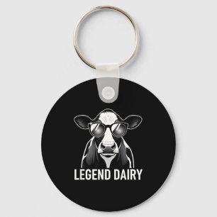 Legend Dairy, Cool Cow With Sungles Key Ring