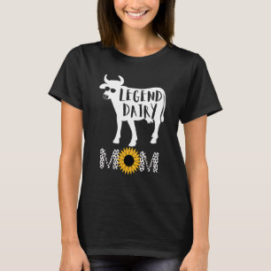Legend Dairy Mum Of Cows Cow Pattern For Women T-Shirt