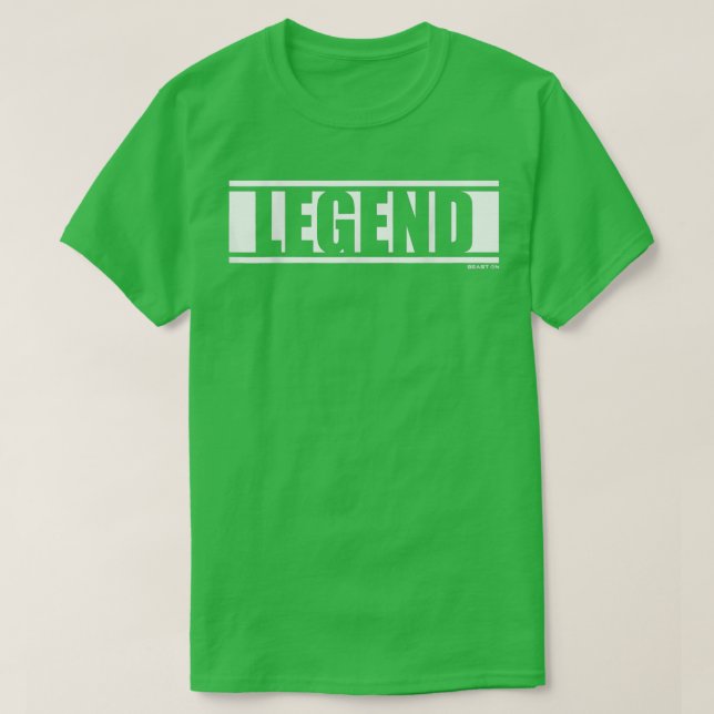 Legend Gym Fitness Workout Saying Motivation Word  T-Shirt (Design Front)