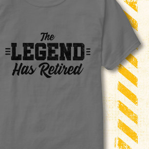 Legend Has Retired Retro Vintage Funny Retirement T-Shirt