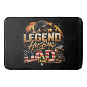 Legend Husband Dad Bath Mat
