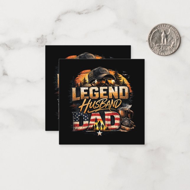 Legend Husband Dad Card (Front/Back In Situ)