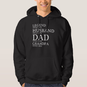 Legend Husband Dad Grandpa Customised Since Year Hoodie