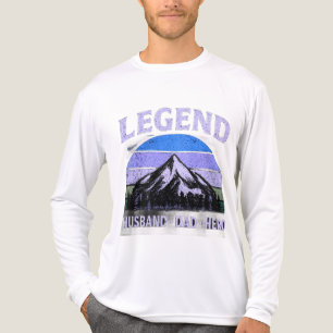 Legend Husband Dad Hero Vintage Father's Day Tri-Blend Shirt