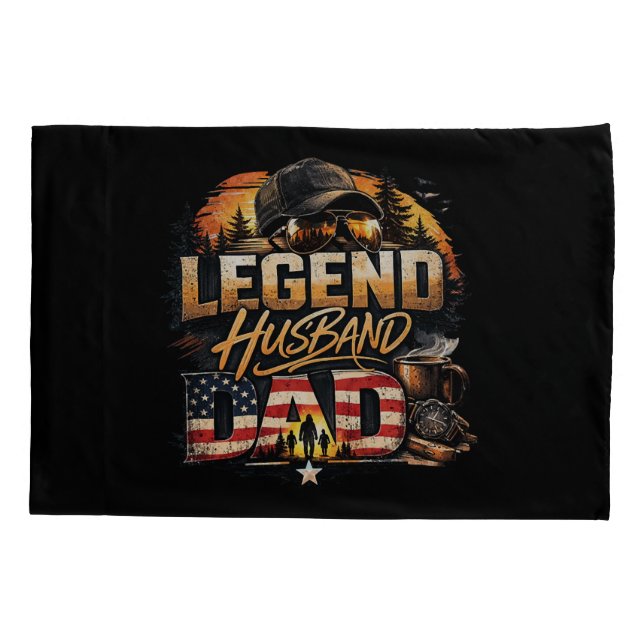 Legend Husband Dad Pillowcase (Back)