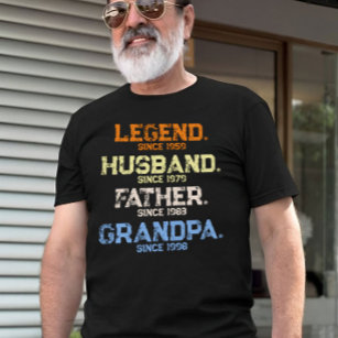 Legend Husband Daddy GRANDPA Customised T-Shirt